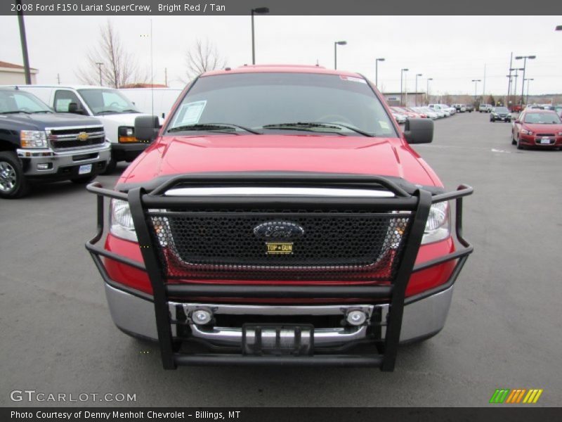 Bright Red / Tan 2008 Ford F150 Lariat SuperCrew