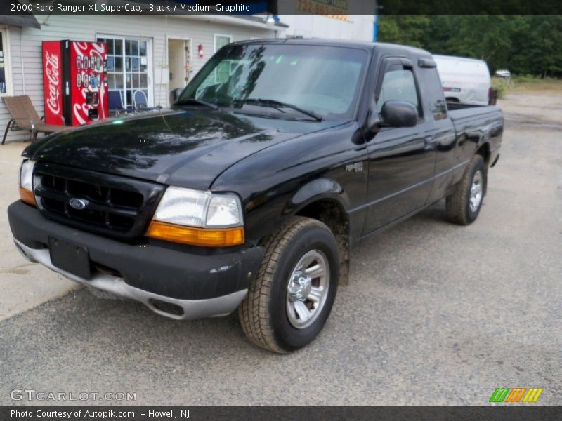 Black / Medium Graphite 2000 Ford Ranger XL SuperCab