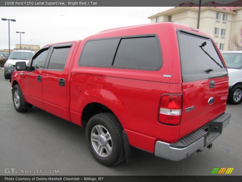 Bright Red / Tan 2008 Ford F150 Lariat SuperCrew