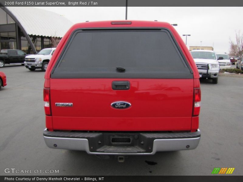 Bright Red / Tan 2008 Ford F150 Lariat SuperCrew