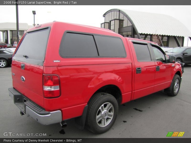 Bright Red / Tan 2008 Ford F150 Lariat SuperCrew