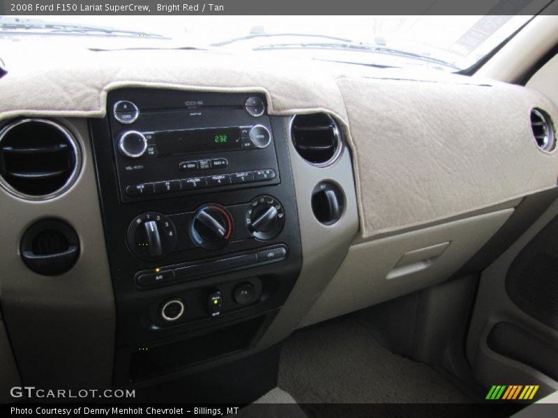 Bright Red / Tan 2008 Ford F150 Lariat SuperCrew