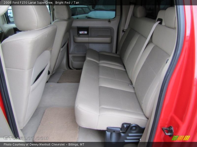 Bright Red / Tan 2008 Ford F150 Lariat SuperCrew