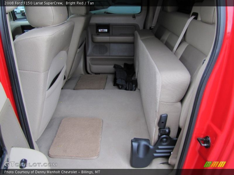Bright Red / Tan 2008 Ford F150 Lariat SuperCrew