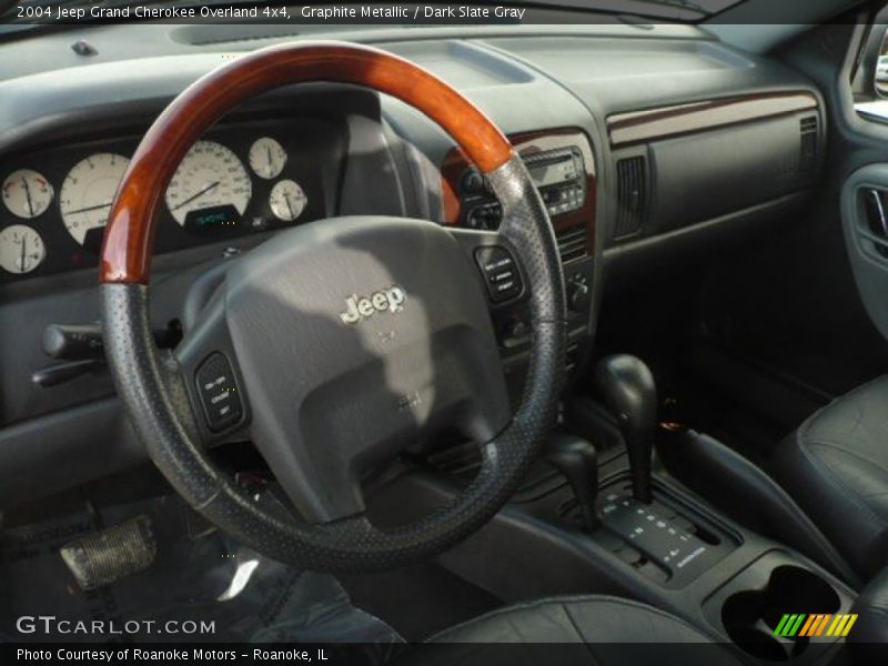 Graphite Metallic / Dark Slate Gray 2004 Jeep Grand Cherokee Overland 4x4
