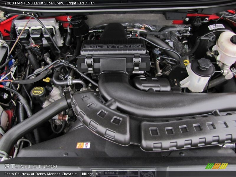 Bright Red / Tan 2008 Ford F150 Lariat SuperCrew