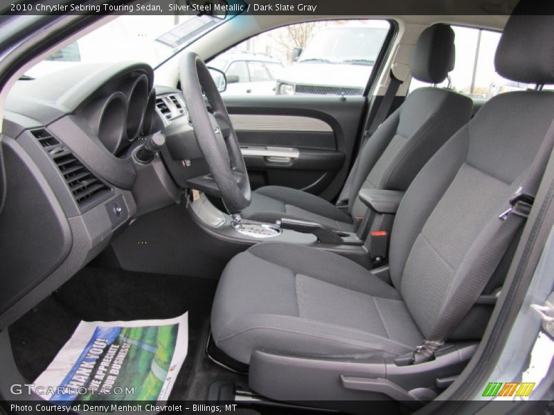 Silver Steel Metallic / Dark Slate Gray 2010 Chrysler Sebring Touring Sedan