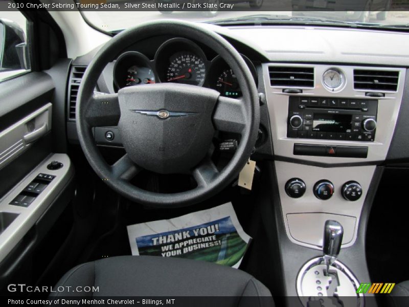 Silver Steel Metallic / Dark Slate Gray 2010 Chrysler Sebring Touring Sedan