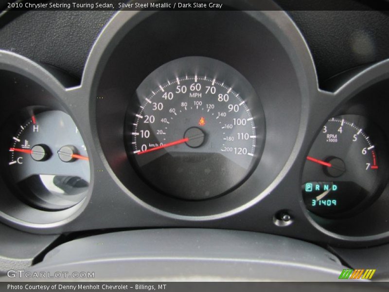 Silver Steel Metallic / Dark Slate Gray 2010 Chrysler Sebring Touring Sedan