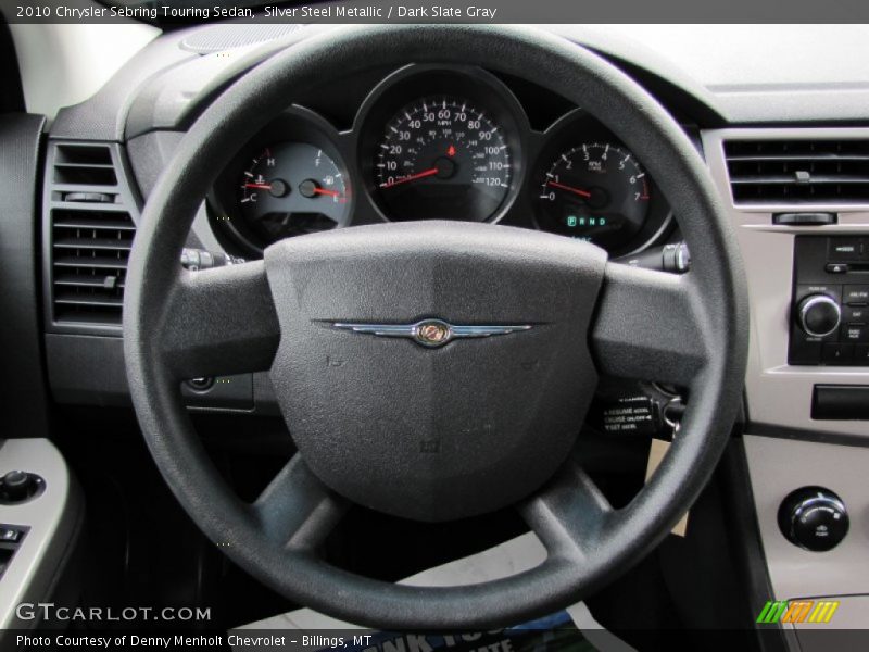 Silver Steel Metallic / Dark Slate Gray 2010 Chrysler Sebring Touring Sedan
