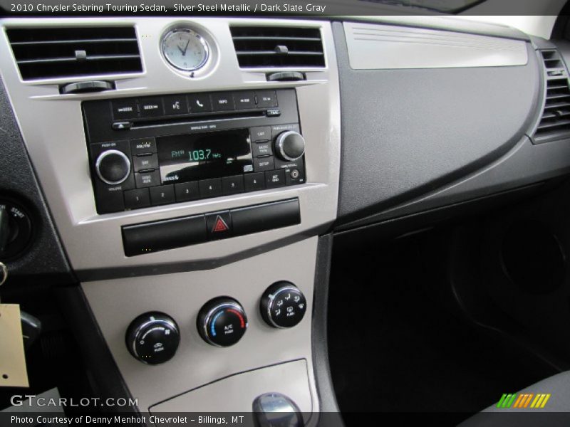 Silver Steel Metallic / Dark Slate Gray 2010 Chrysler Sebring Touring Sedan