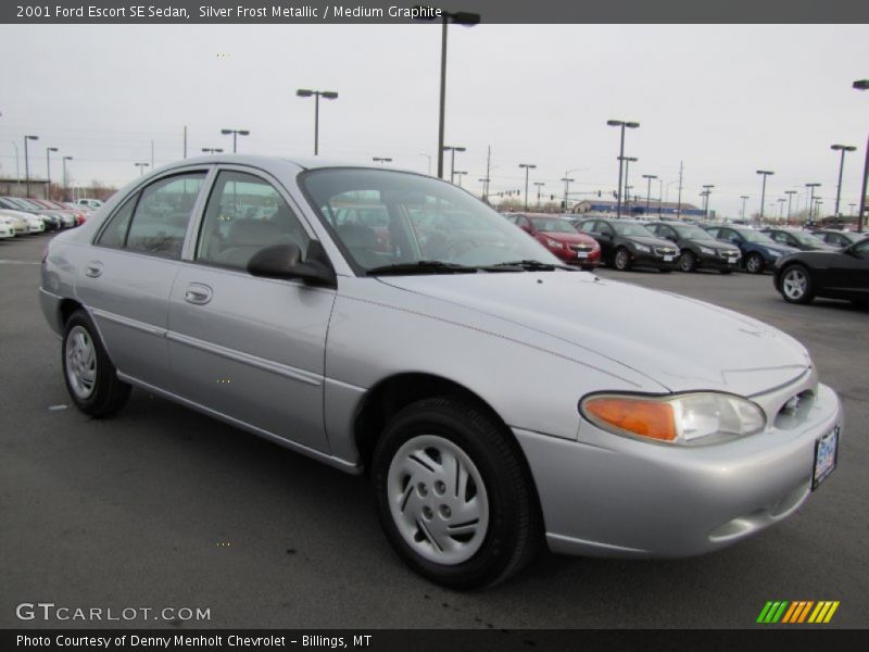 Silver Frost Metallic / Medium Graphite 2001 Ford Escort SE Sedan