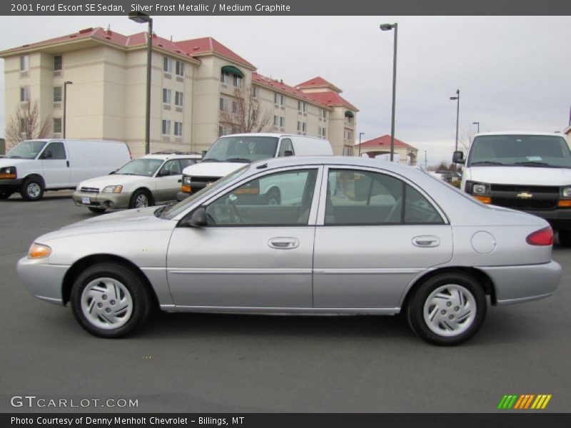 Silver Frost Metallic / Medium Graphite 2001 Ford Escort SE Sedan