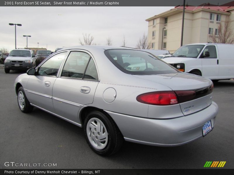 Silver Frost Metallic / Medium Graphite 2001 Ford Escort SE Sedan