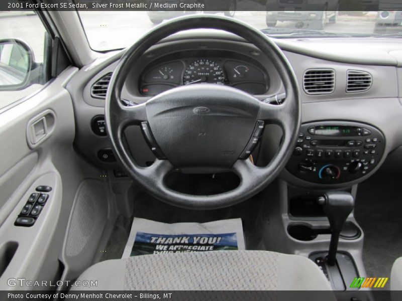 Silver Frost Metallic / Medium Graphite 2001 Ford Escort SE Sedan