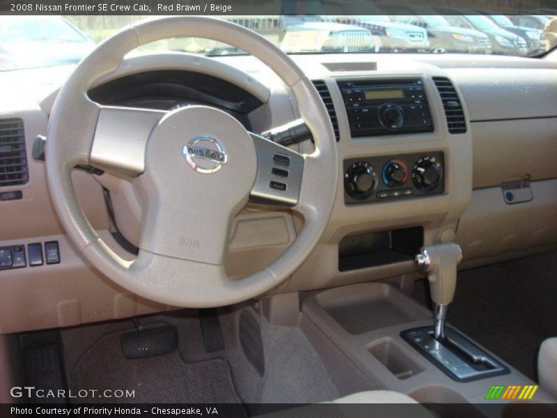 Red Brawn / Beige 2008 Nissan Frontier SE Crew Cab