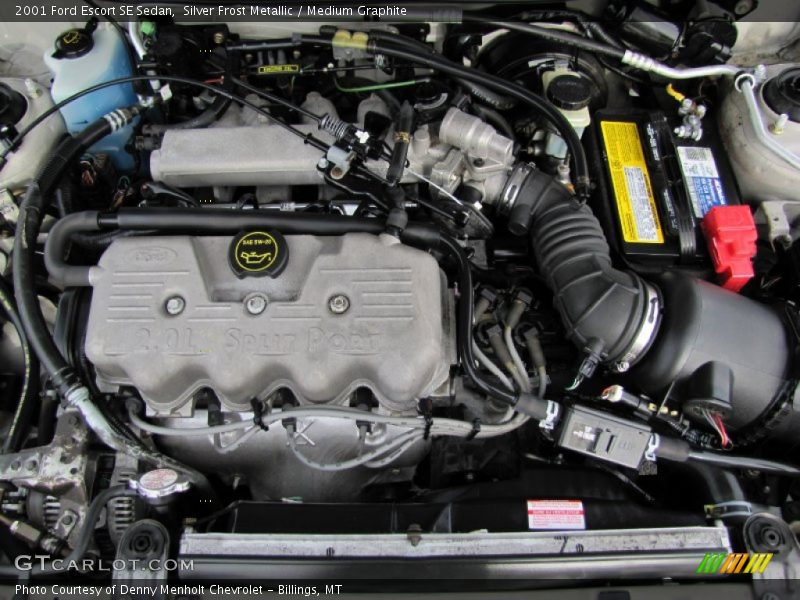Silver Frost Metallic / Medium Graphite 2001 Ford Escort SE Sedan