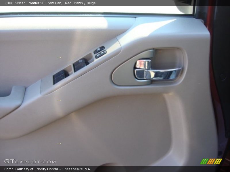 Red Brawn / Beige 2008 Nissan Frontier SE Crew Cab