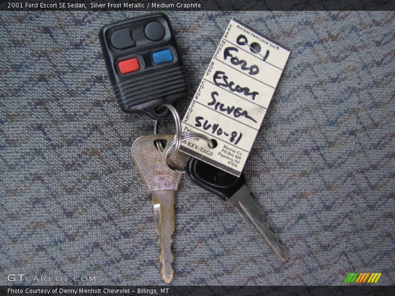 Silver Frost Metallic / Medium Graphite 2001 Ford Escort SE Sedan