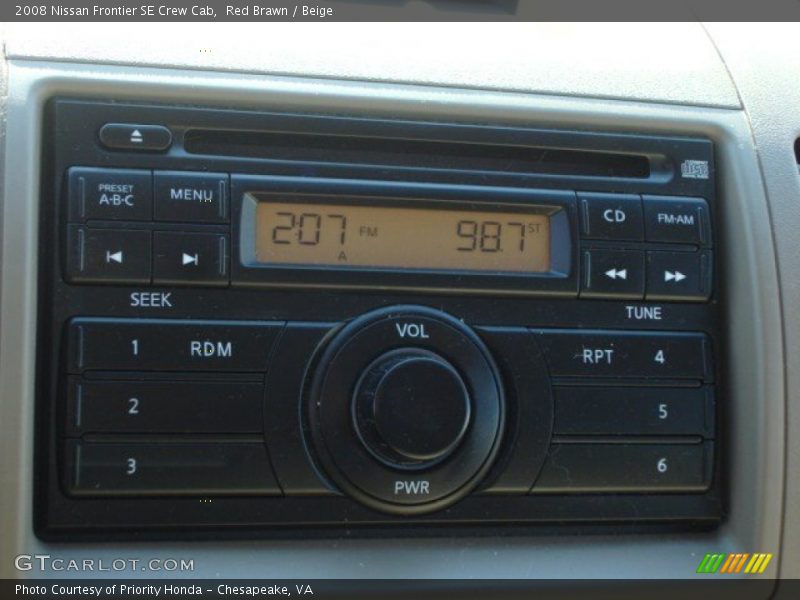 Audio System of 2008 Frontier SE Crew Cab