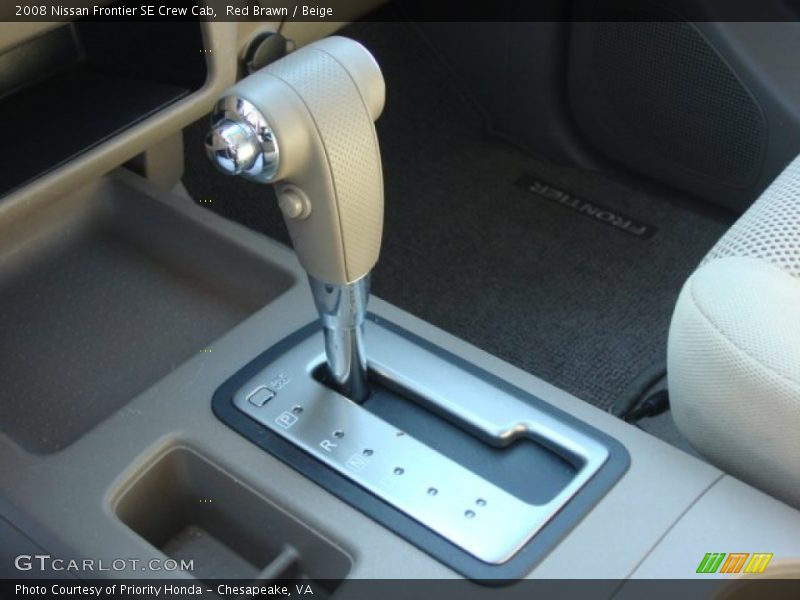  2008 Frontier SE Crew Cab 5 Speed Automatic Shifter