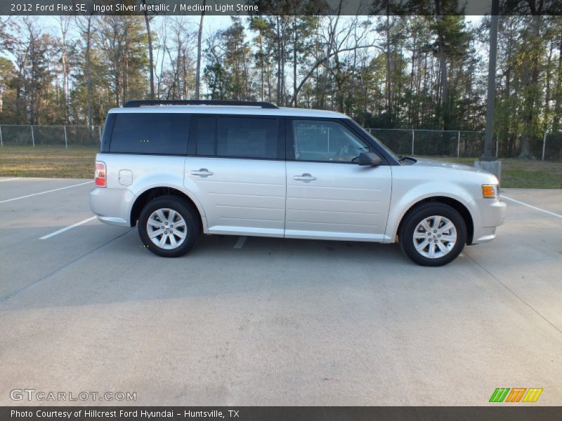 Ingot Silver Metallic / Medium Light Stone 2012 Ford Flex SE