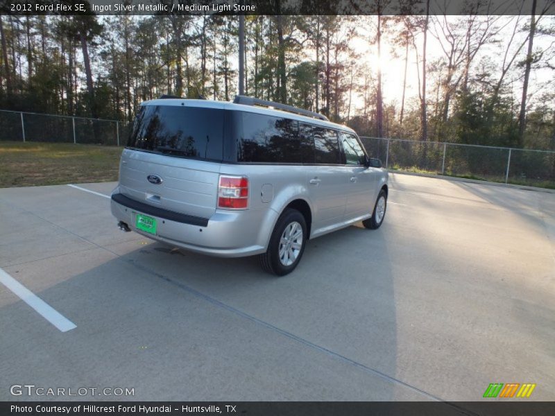 Ingot Silver Metallic / Medium Light Stone 2012 Ford Flex SE