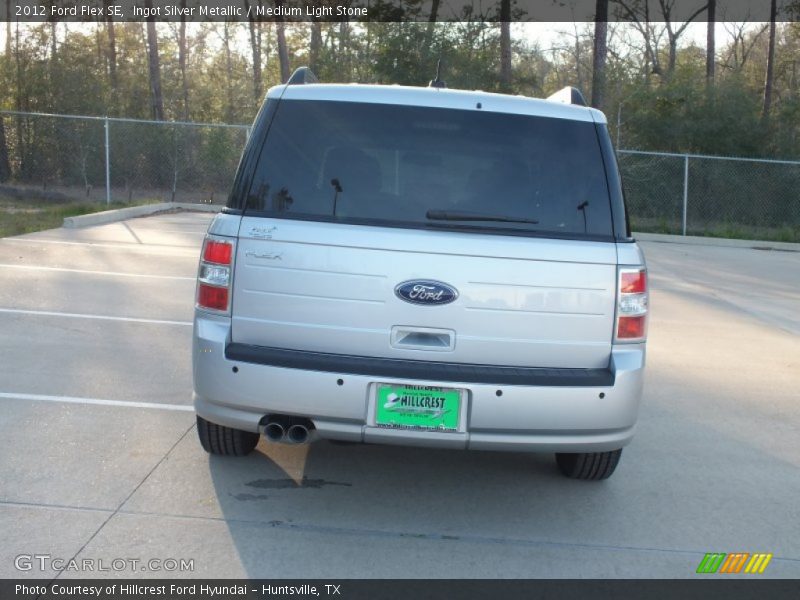 Ingot Silver Metallic / Medium Light Stone 2012 Ford Flex SE