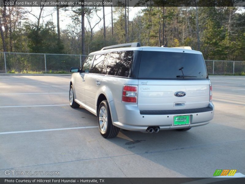 Ingot Silver Metallic / Medium Light Stone 2012 Ford Flex SE