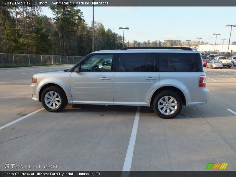 Ingot Silver Metallic / Medium Light Stone 2012 Ford Flex SE