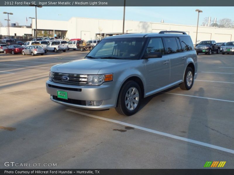 Ingot Silver Metallic / Medium Light Stone 2012 Ford Flex SE