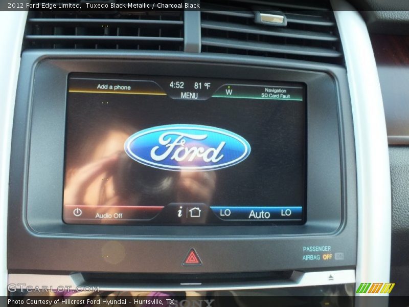 Tuxedo Black Metallic / Charcoal Black 2012 Ford Edge Limited