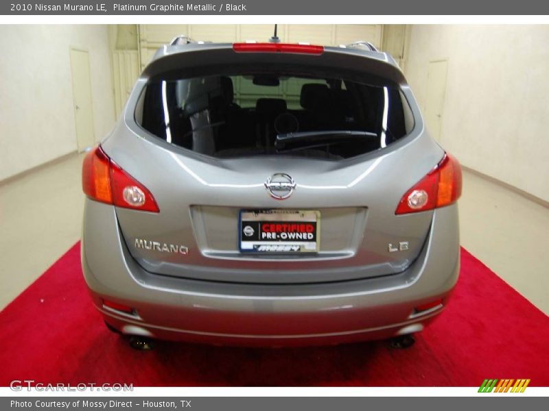 Platinum Graphite Metallic / Black 2010 Nissan Murano LE