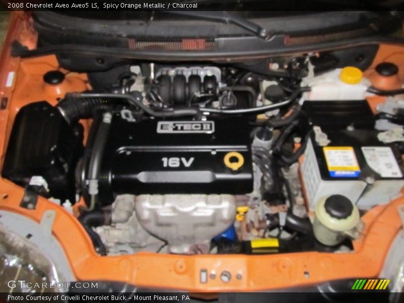 Spicy Orange Metallic / Charcoal 2008 Chevrolet Aveo Aveo5 LS