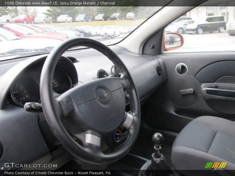 Spicy Orange Metallic / Charcoal 2008 Chevrolet Aveo Aveo5 LS