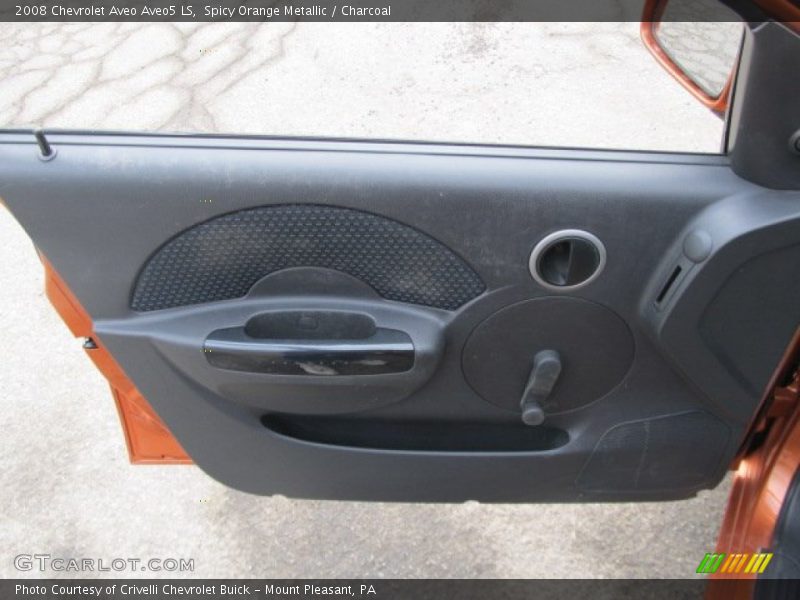 Spicy Orange Metallic / Charcoal 2008 Chevrolet Aveo Aveo5 LS
