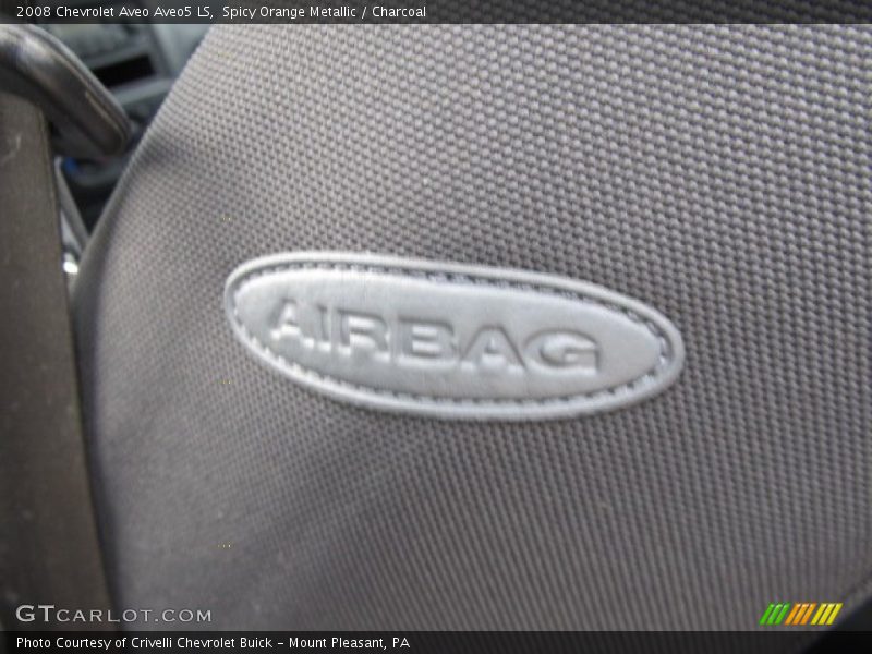 Spicy Orange Metallic / Charcoal 2008 Chevrolet Aveo Aveo5 LS