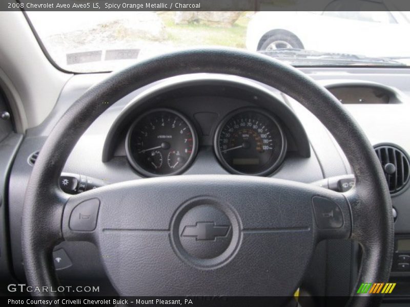 Spicy Orange Metallic / Charcoal 2008 Chevrolet Aveo Aveo5 LS