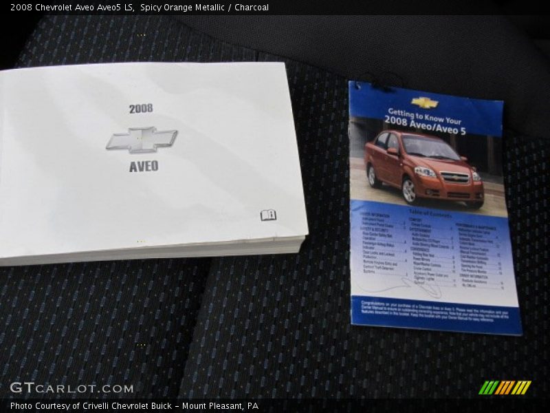 Spicy Orange Metallic / Charcoal 2008 Chevrolet Aveo Aveo5 LS