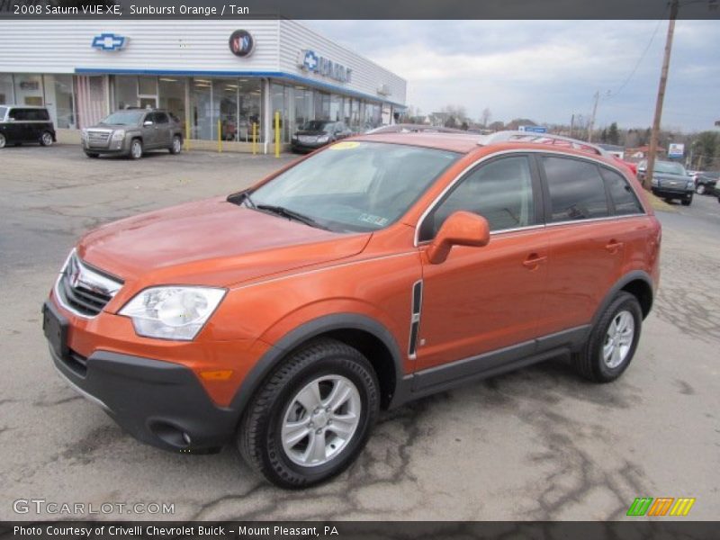 Sunburst Orange / Tan 2008 Saturn VUE XE