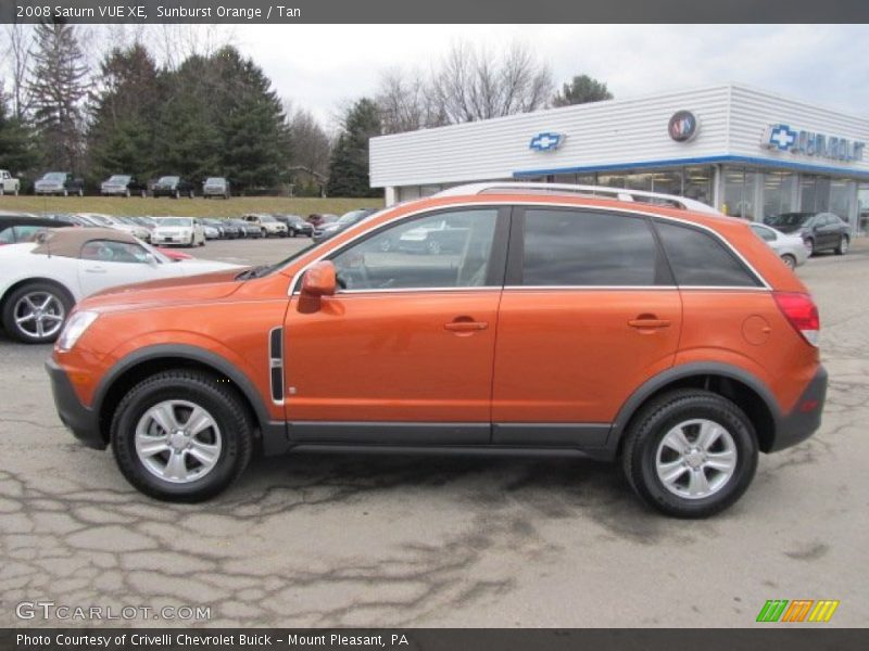 Sunburst Orange / Tan 2008 Saturn VUE XE