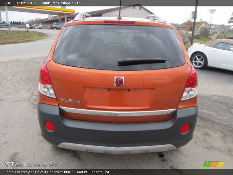 Sunburst Orange / Tan 2008 Saturn VUE XE