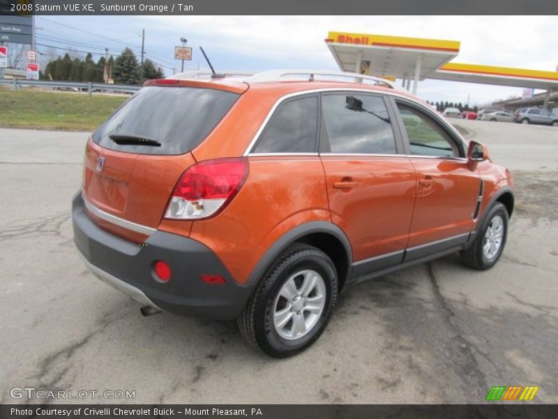 Sunburst Orange / Tan 2008 Saturn VUE XE