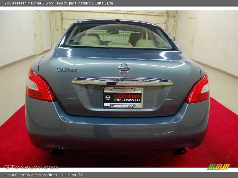 Mystic Jade Metallic / Caffe Latte 2009 Nissan Maxima 3.5 SV