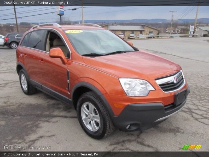Sunburst Orange / Tan 2008 Saturn VUE XE