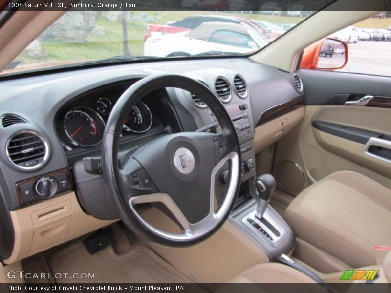 Sunburst Orange / Tan 2008 Saturn VUE XE