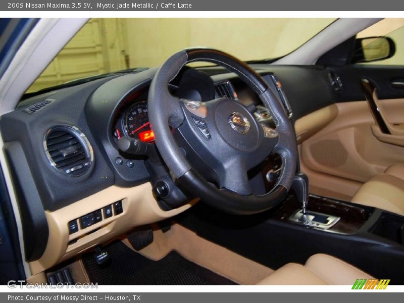Mystic Jade Metallic / Caffe Latte 2009 Nissan Maxima 3.5 SV