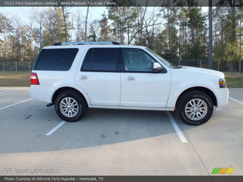 White Platinum Tri-Coat / Stone 2012 Ford Expedition Limited