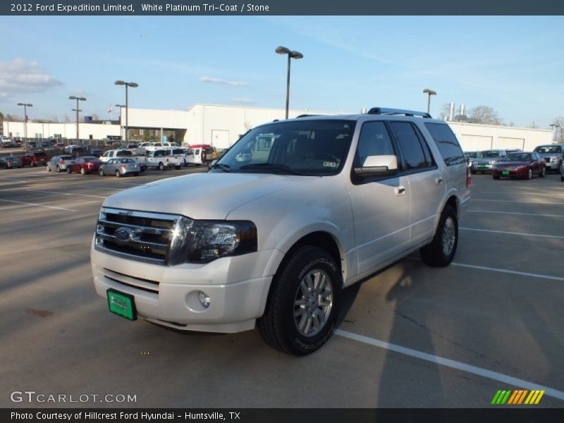 White Platinum Tri-Coat / Stone 2012 Ford Expedition Limited