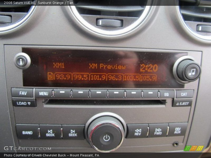 Sunburst Orange / Tan 2008 Saturn VUE XE